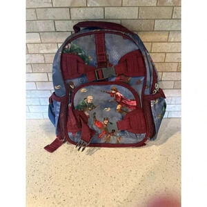 POTTERY BARN KIDS HARRY POTTER BACKPACK QUIDDITCH BLUE RED PRE-K SMALL BAG b39